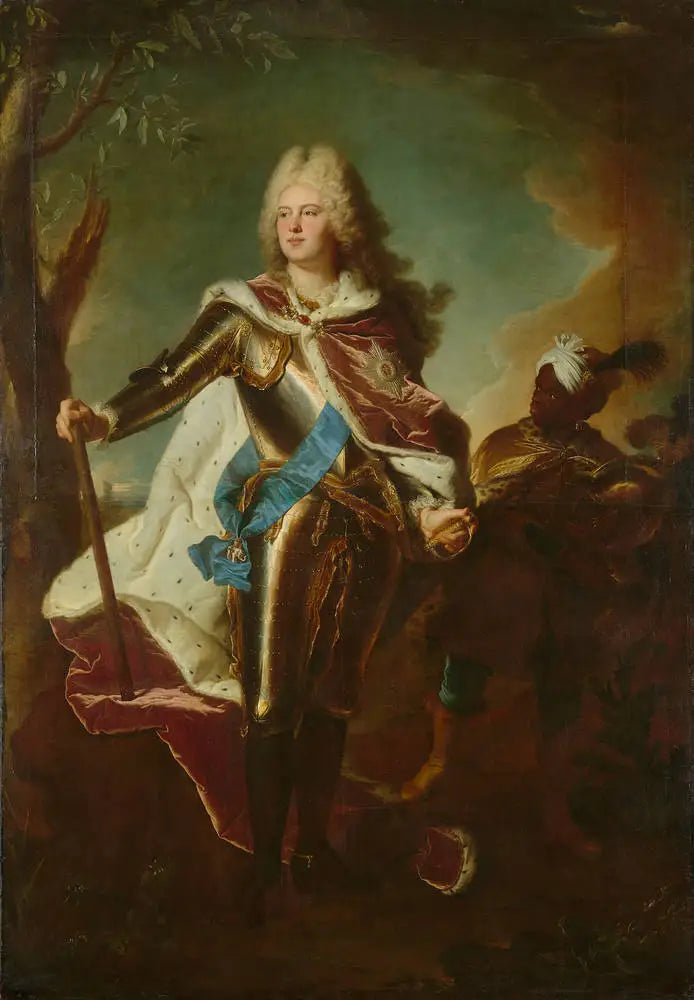 Retrato de Augusto III de Polonia - Hyacinthe Rigaud