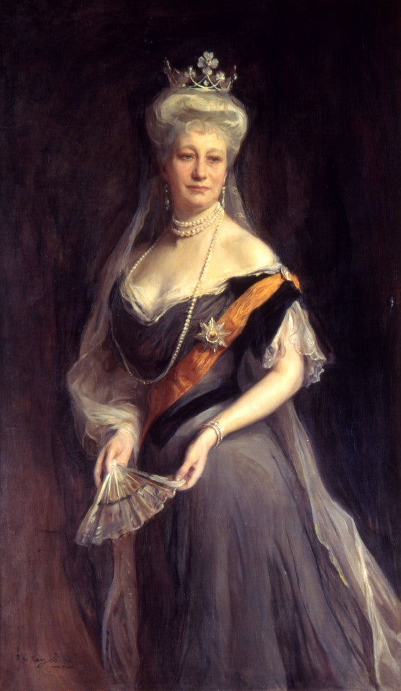 Retrato de Augusta Victoria de Schleswig-Holstein, emperatriz de Alemania y reina de Prusia - Felipe de Läszlöž