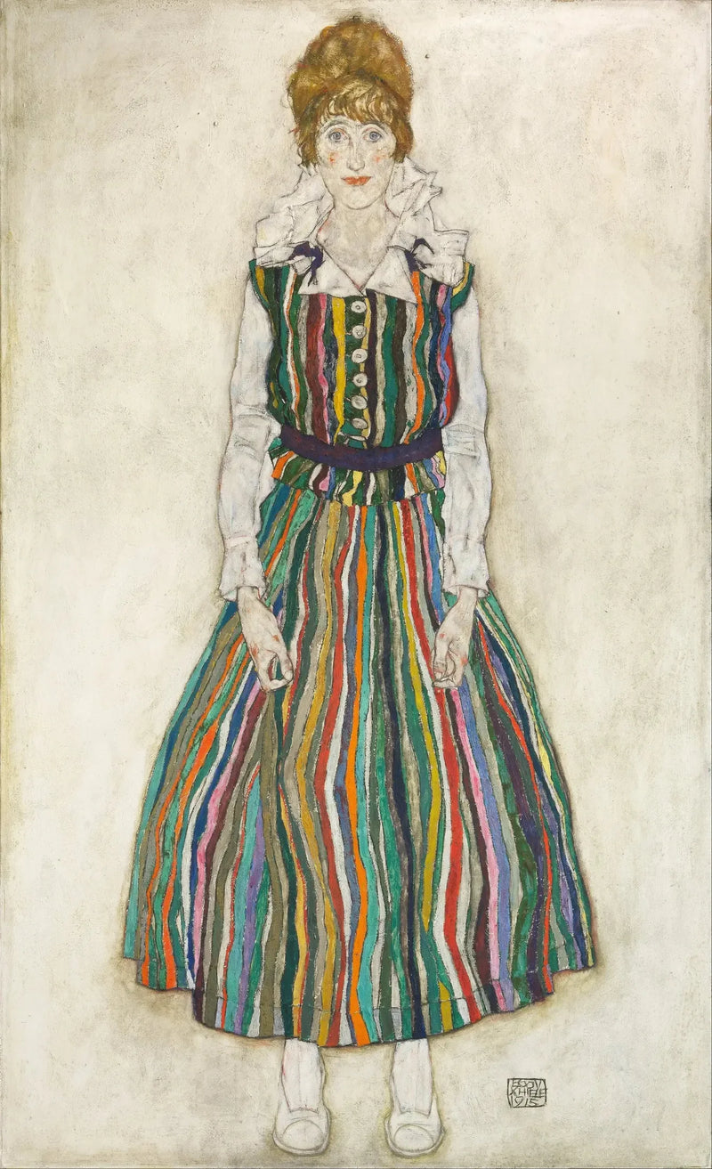 Retrato de Edith (la esposa del artista) - Egon Schiele