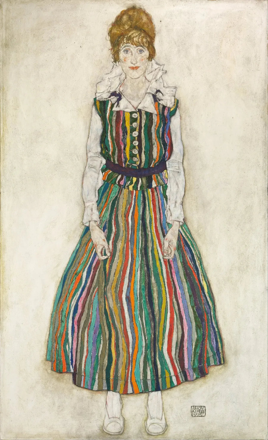 Retrato de Edith (la esposa del artista) - Egon Schiele