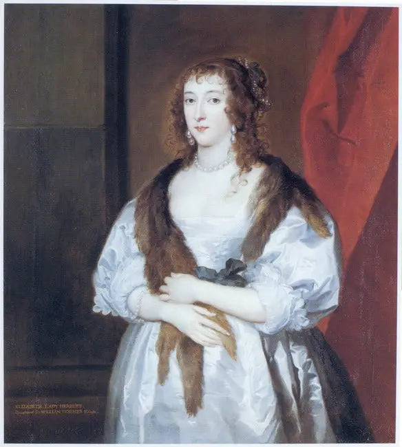 Retrato de Elizabeth Dormer (fallecida en 1635), esposa de Edward Somerset, 2.º marqués de Worcester - Antoine van Dyck