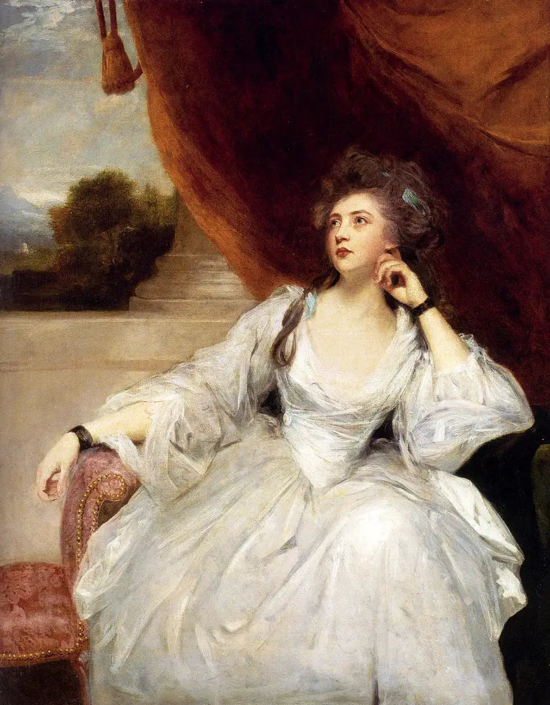 Retrato de Elizabeth Falconer, Mme Stanhope, como contemplación - Joshua Reynolds