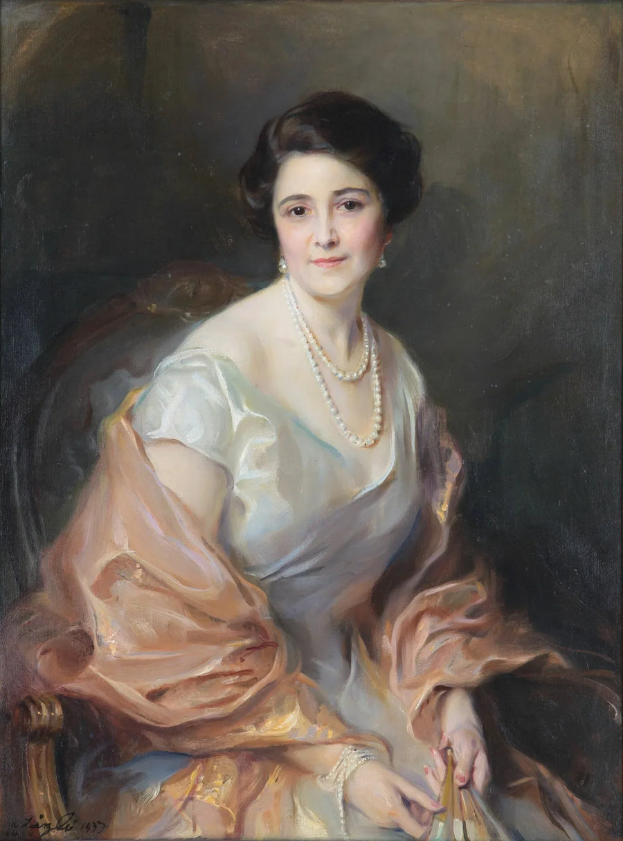 Retrato de Isabel Gottschalk de Hirsch - Philip de La��szlo��