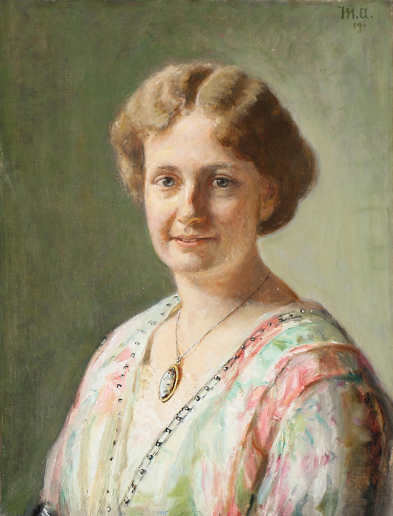Retrato de Else Guldberg, de soltera Richter. -Michael Peter Ancher