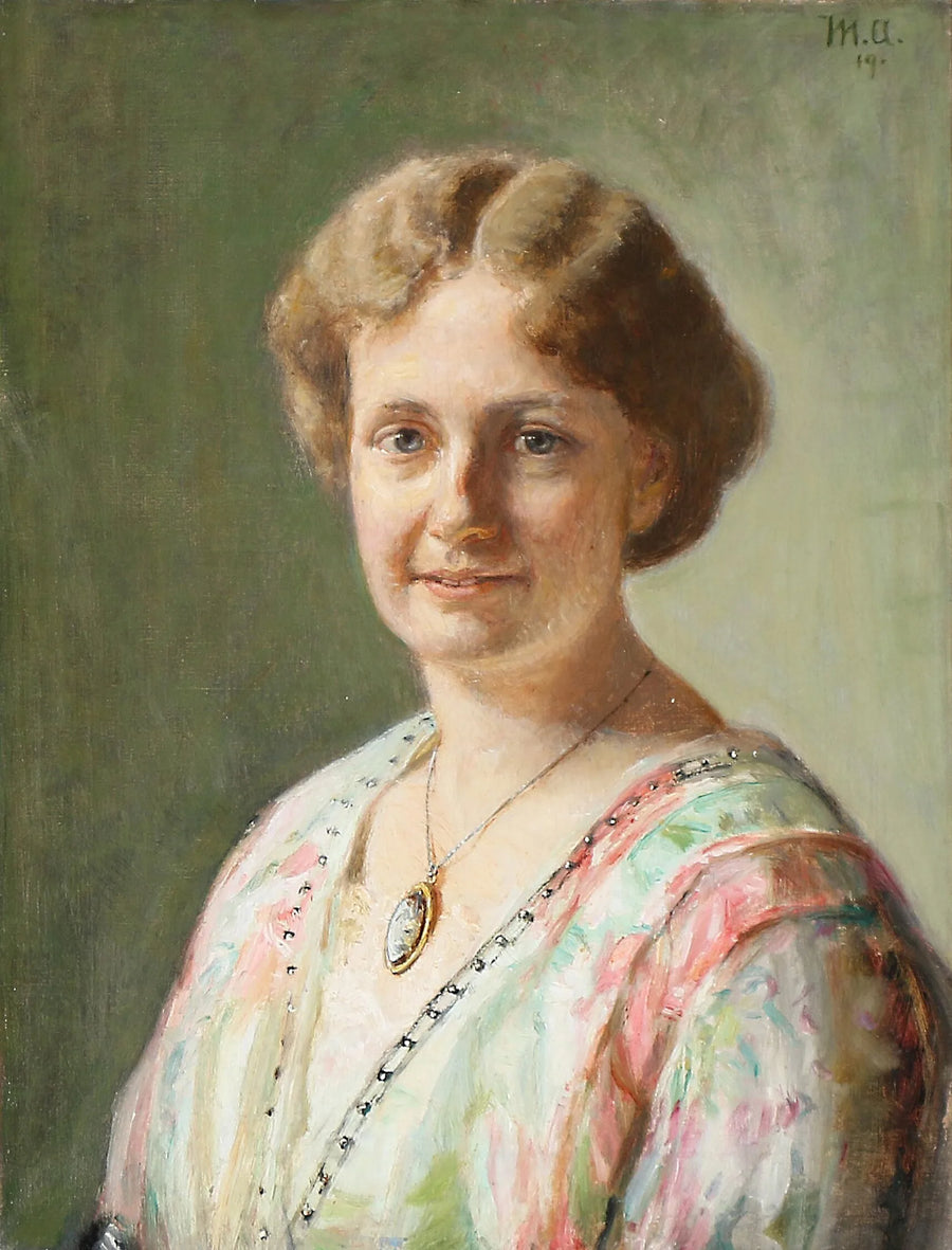 Retrato de Else Guldberg, de soltera Richter. -Michael Peter Ancher