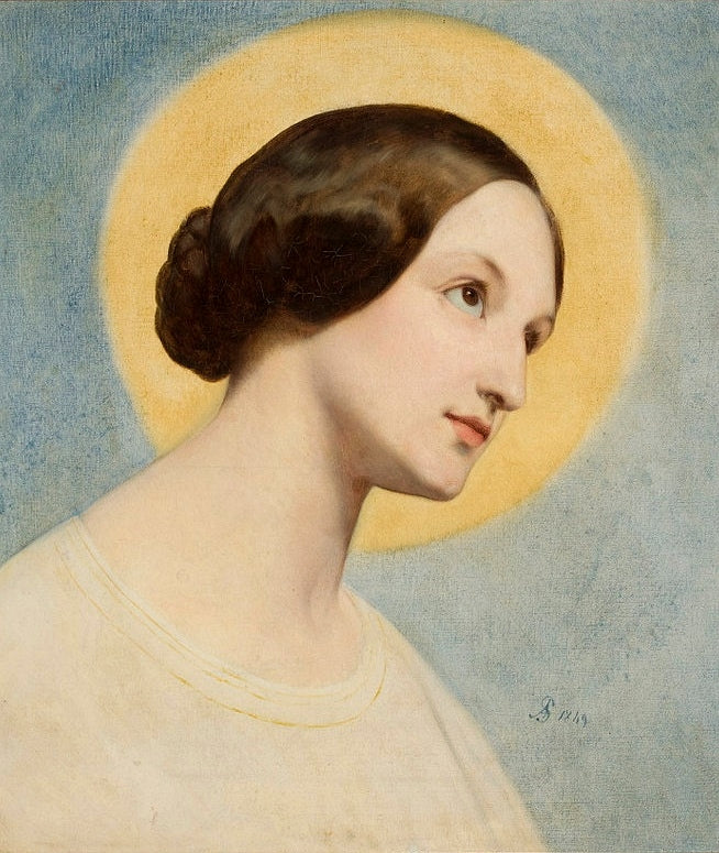 Retrato de Elżbieta (Eliza) Krasińska nacida Branicka. - Ary Scheffer