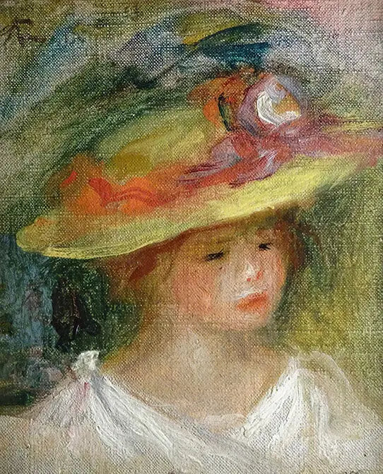 Retrato de niño con sombrero - Pierre-Auguste Renoir