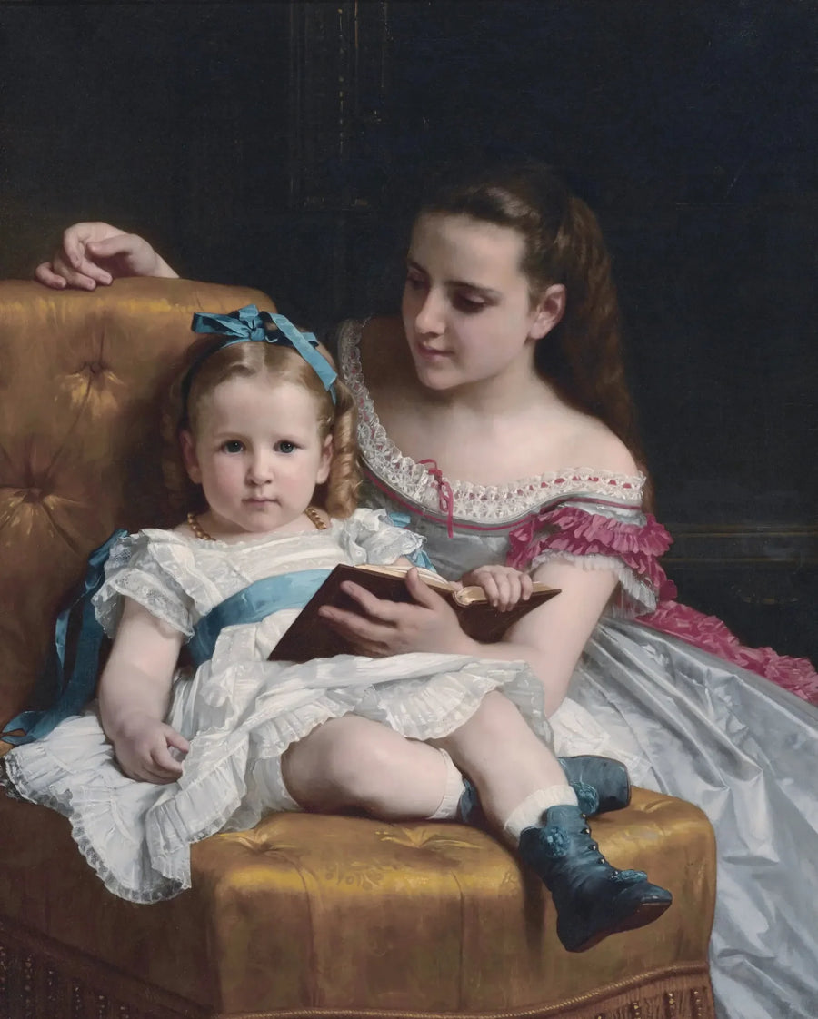 Retrato de Eva y Frances Johnston - Bouguereau