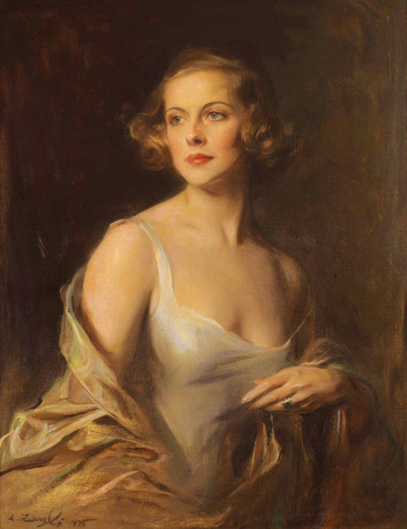 Retrato de Hélène Charlotte de Berquely-Richards (1908-2004) - Philip de Laszlo