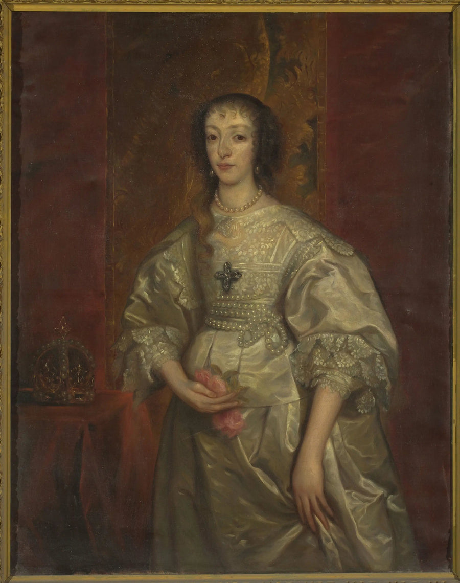 Retrato de Henriette Marie (1609-1699), reina de Inglaterra - Antoine van Dyck