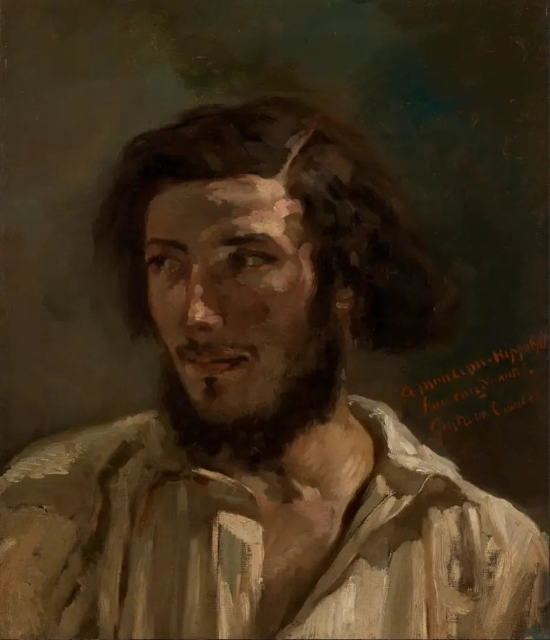 Retrato de Hipólito (¿Pradelles?) - Gustave Courbet