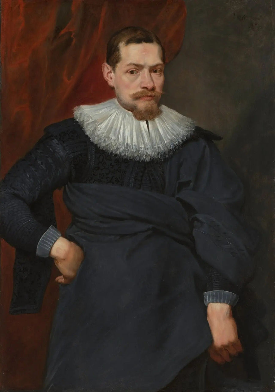 Retrato de un hombre con fresa no almidonada - Antoine van Dyck
