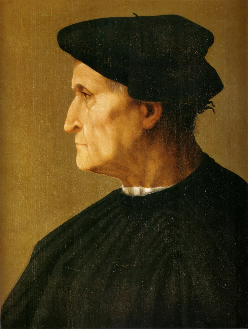 Retrato de hombre en negro - Rosso Fiorentino