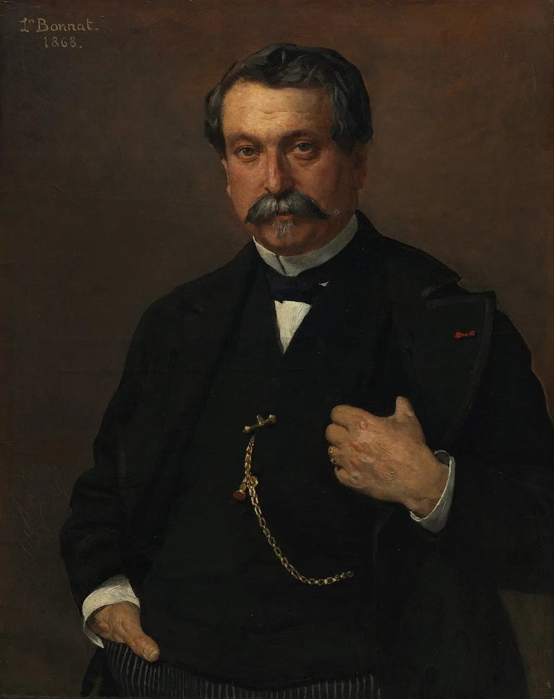 Retrato de hombre - Léon Bonnat