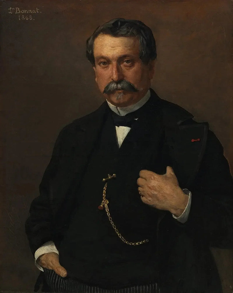 Retrato de hombre - Léon Bonnat