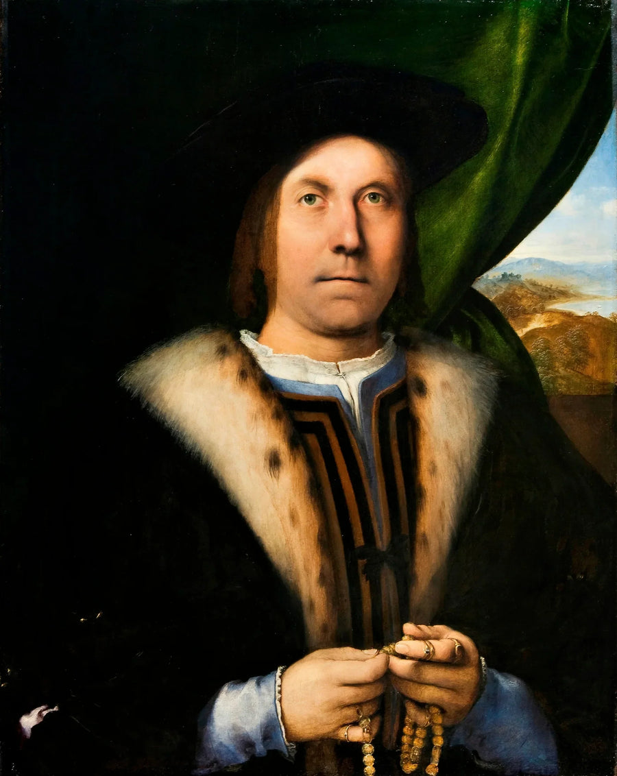 Retrato de hombre - Lorenzo Lotto