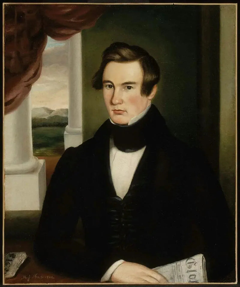 Retrato de hombre - Martin Johnson Heade