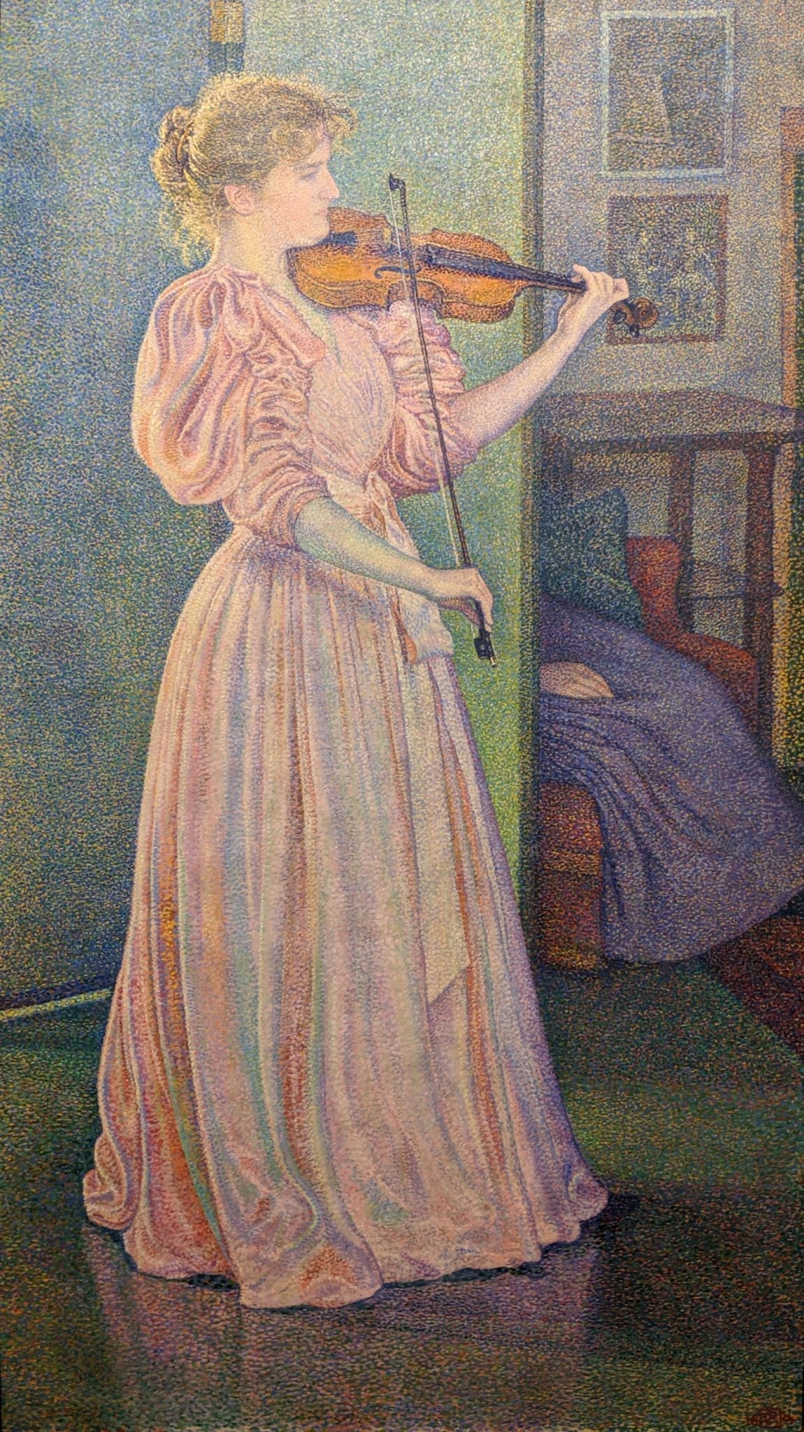 Portrait d'Irma Sèthe - Théo van Rysselberghe image 1 reproduction artisanale de tableau