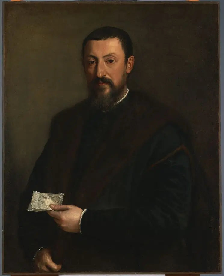 Retrato de un amigo de Tiziano, Marco Mantova Benevides - Tiziano