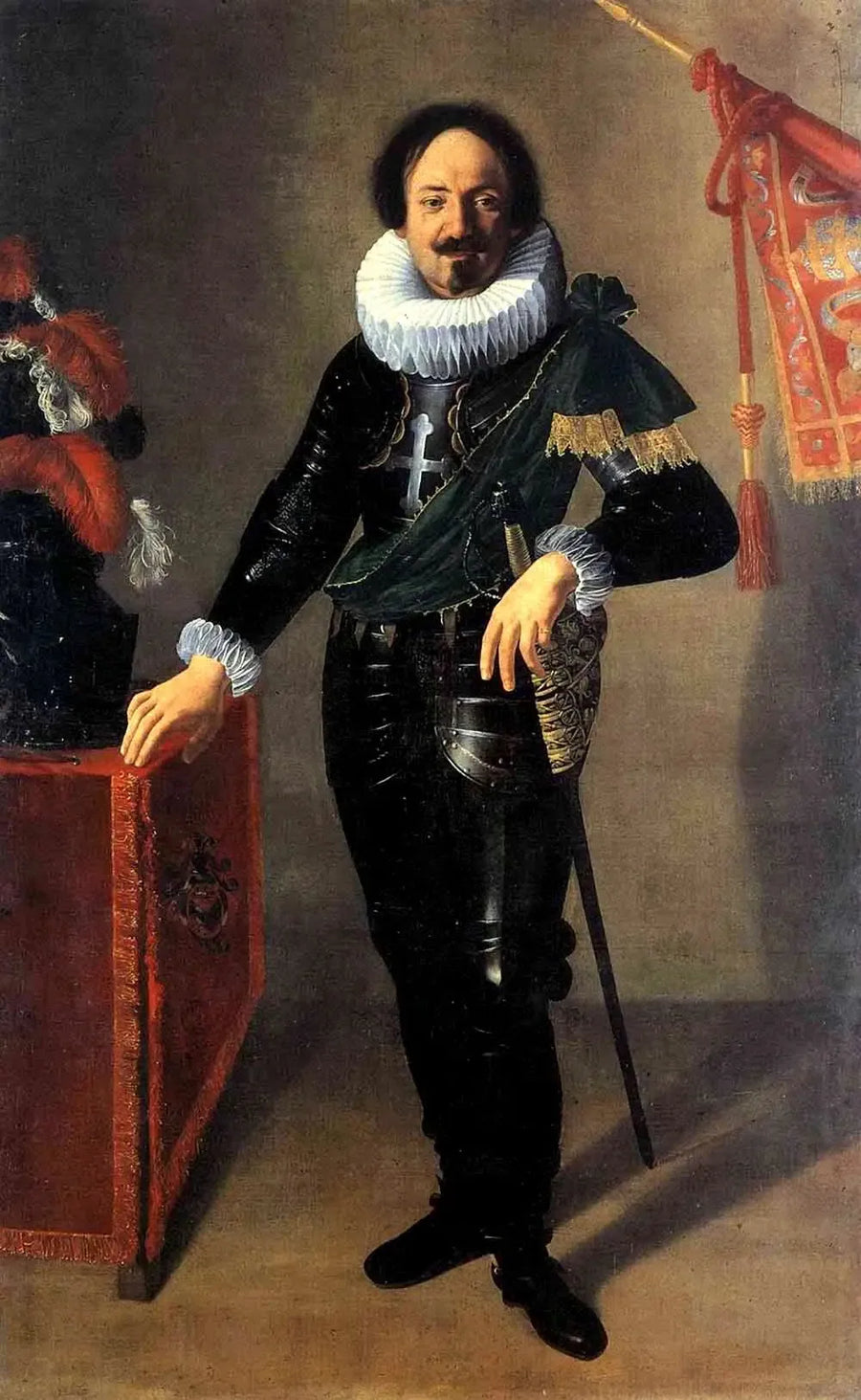 Retrato de un caballero de la orden de San Mauricio y San Lázaro - Artemisia Gentileschi