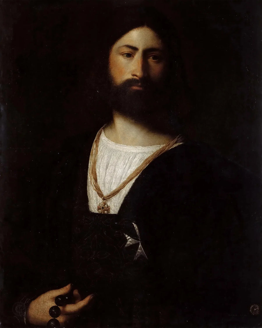Retrato de un caballero de Malta - Tiziano