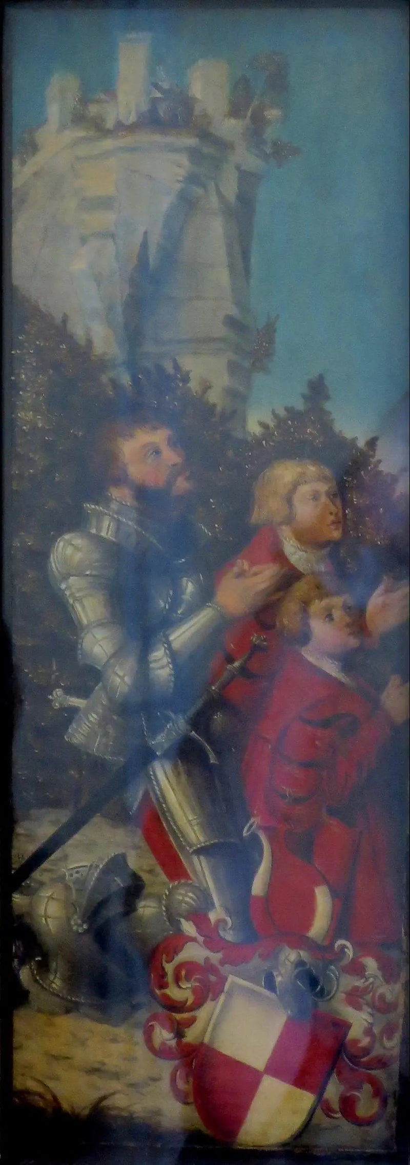 Retrato de un caballero y sus dos hijos - Lucas Cranach el Viejo