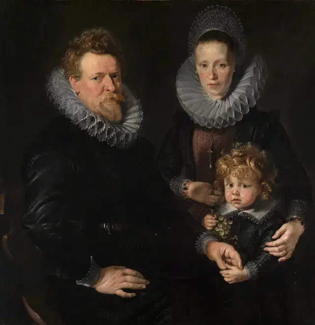 Retrato de una pareja casada con un hijo - Peter Paul Rubens