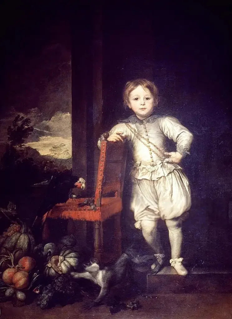Retrato de un niño en blanco - Antoine van Dyck