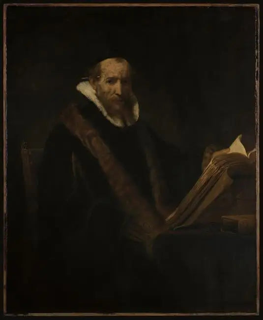 Retrato de un erudito en su escritorio (anteriormente llamado Lipse) - Rembrandt