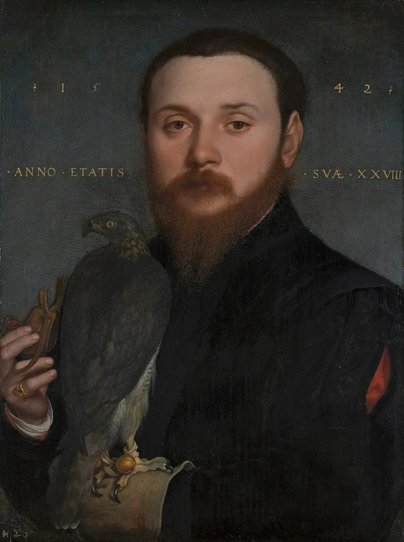Retrato de un halconero - Hans Holbein el Joven