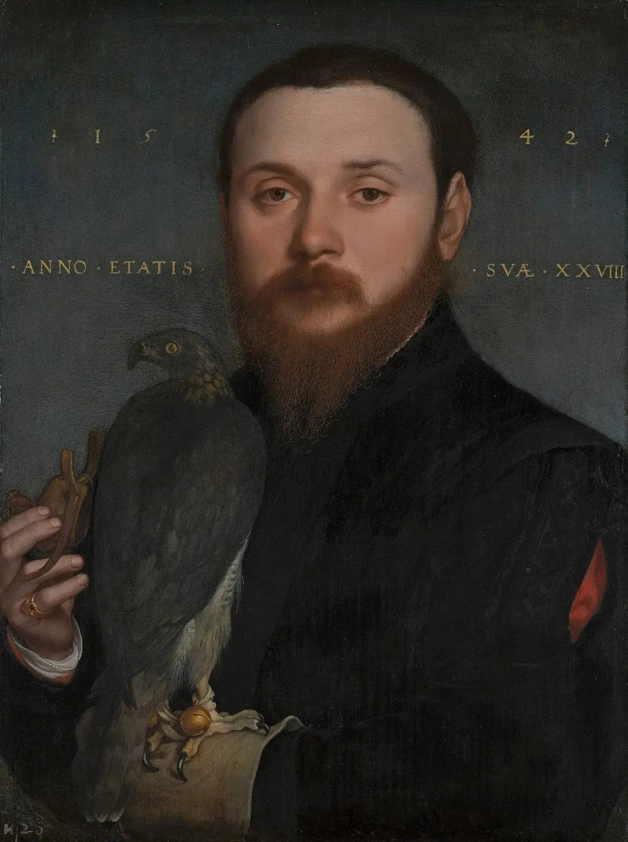 Retrato de un halconero - Hans Holbein el Joven