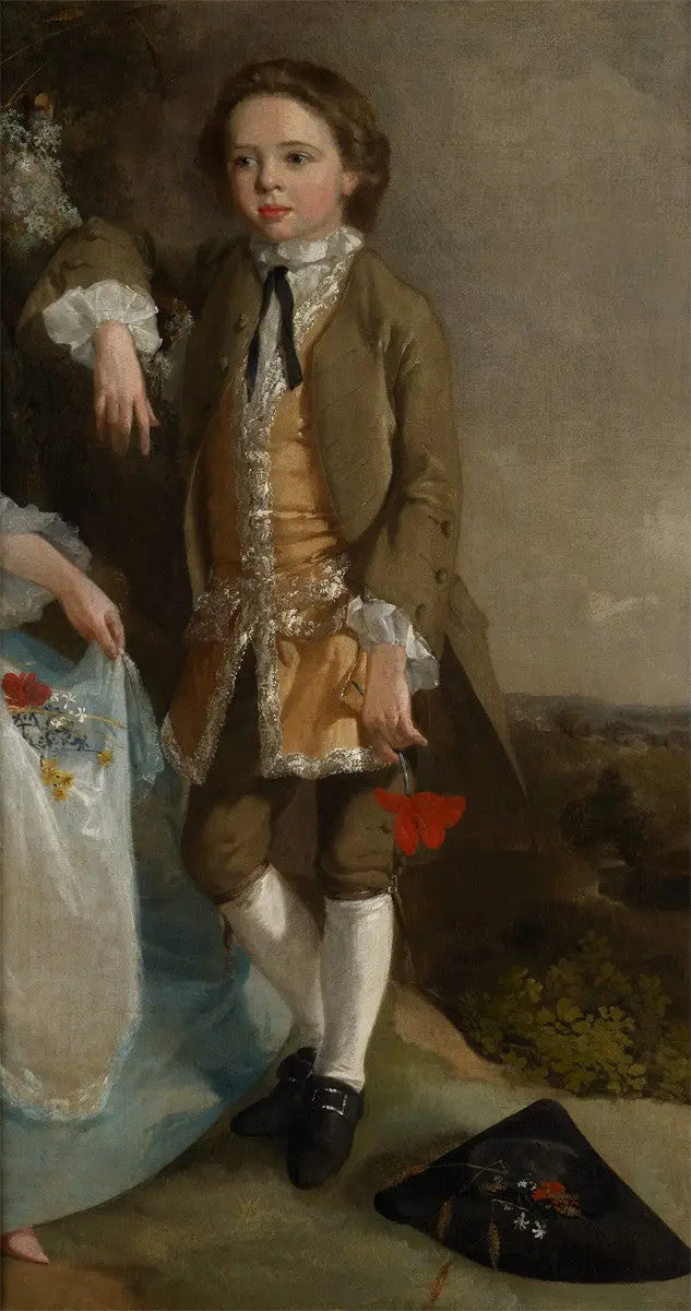 Retrato de un niño (fragmento de « Retrato de un niño y una niña ») - Thomas Gainsborough