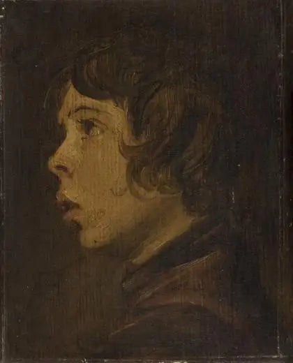 Retrato de un niño mirando hacia la izquierda - Frans Hals