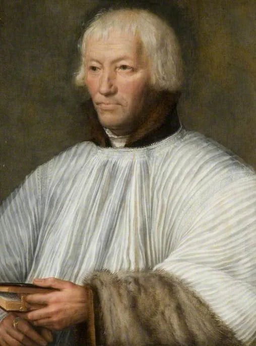 Retrato de un religioso (dudosa identificación como Jean Carondelet) - Quentin Metsys
