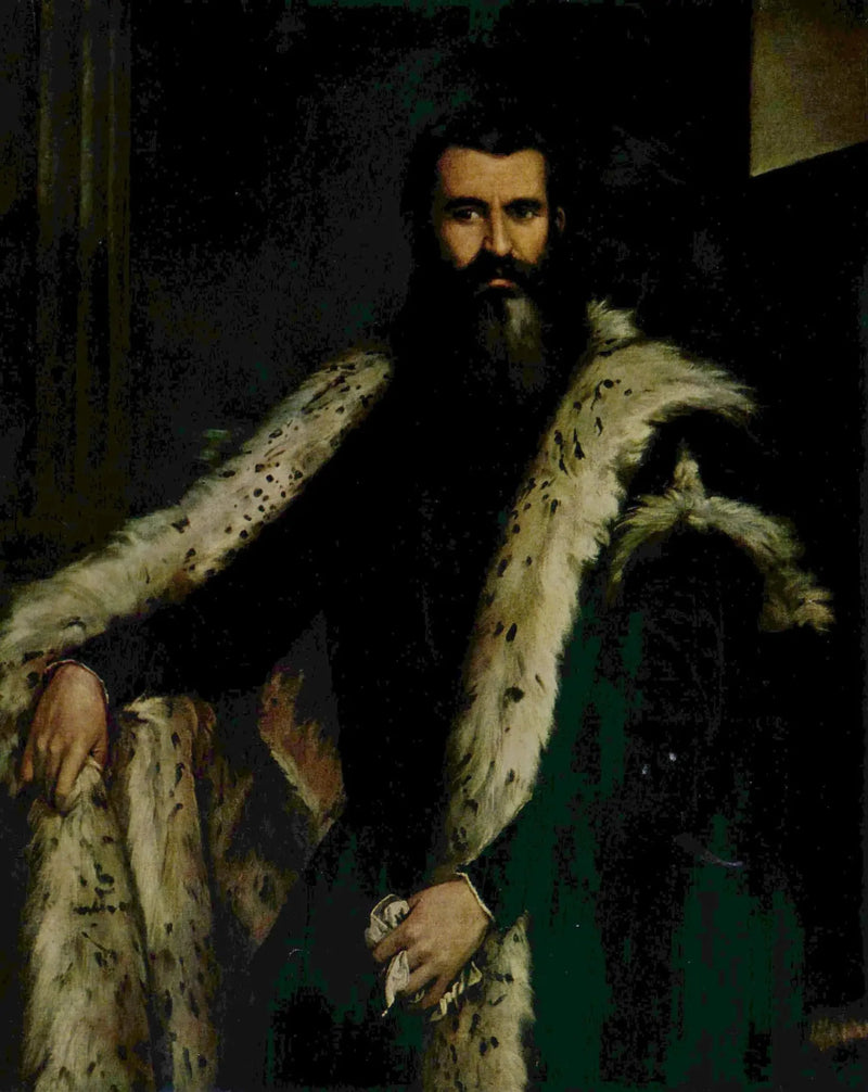 Retrato de un caballero con piel - Paul Véronèse