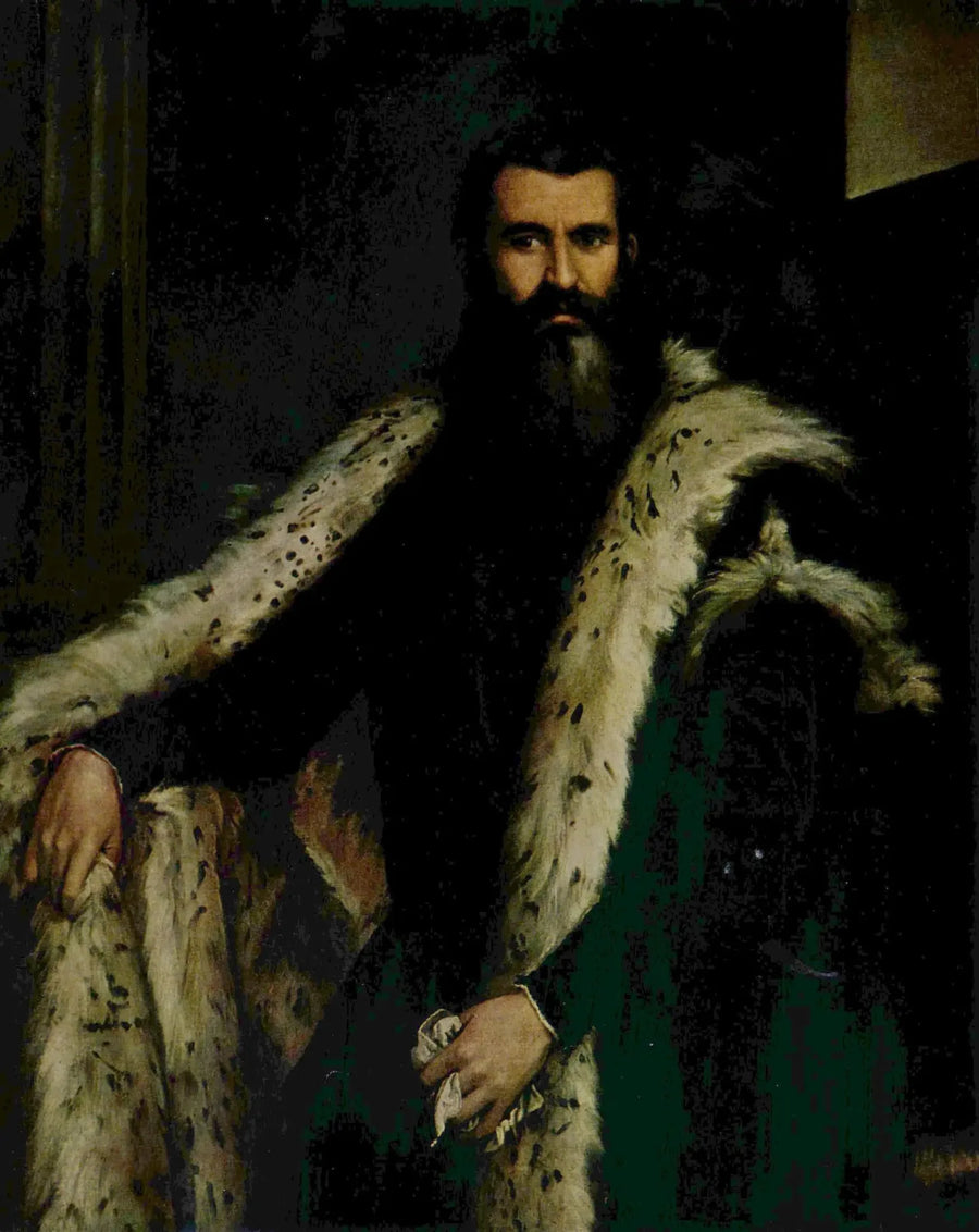 Retrato de un caballero con piel - Paul Véronèse