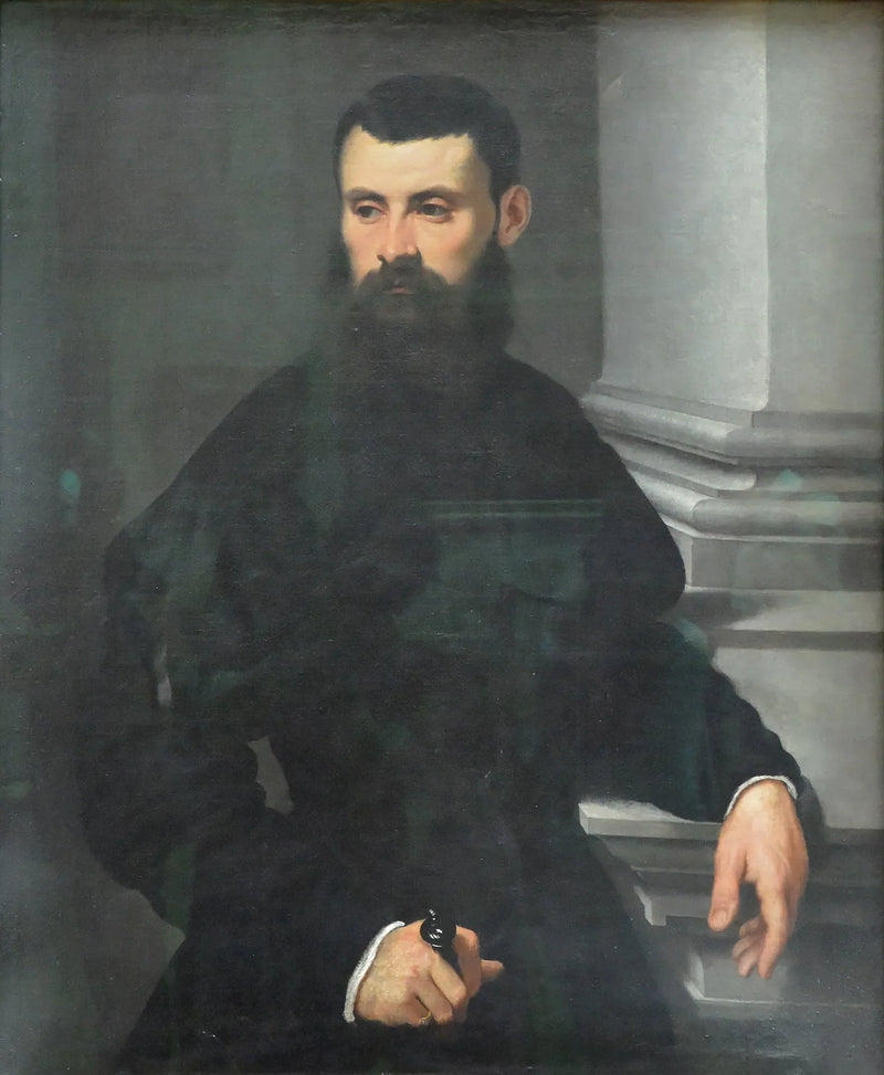 Retrato de un caballero, la mano sobre la espada - Jacopo Tintoretto