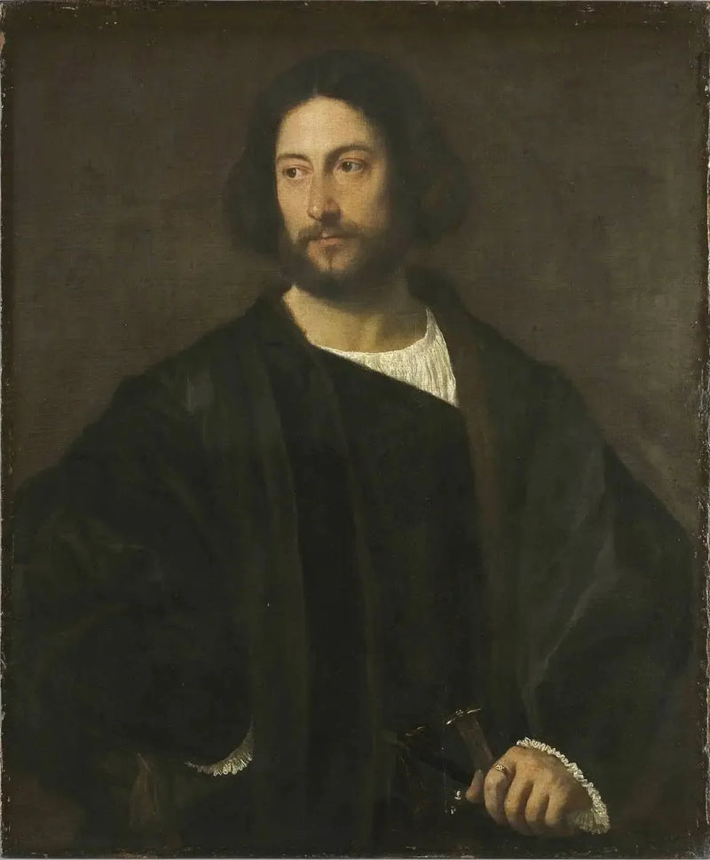 Retrato de un caballero - Tiziano