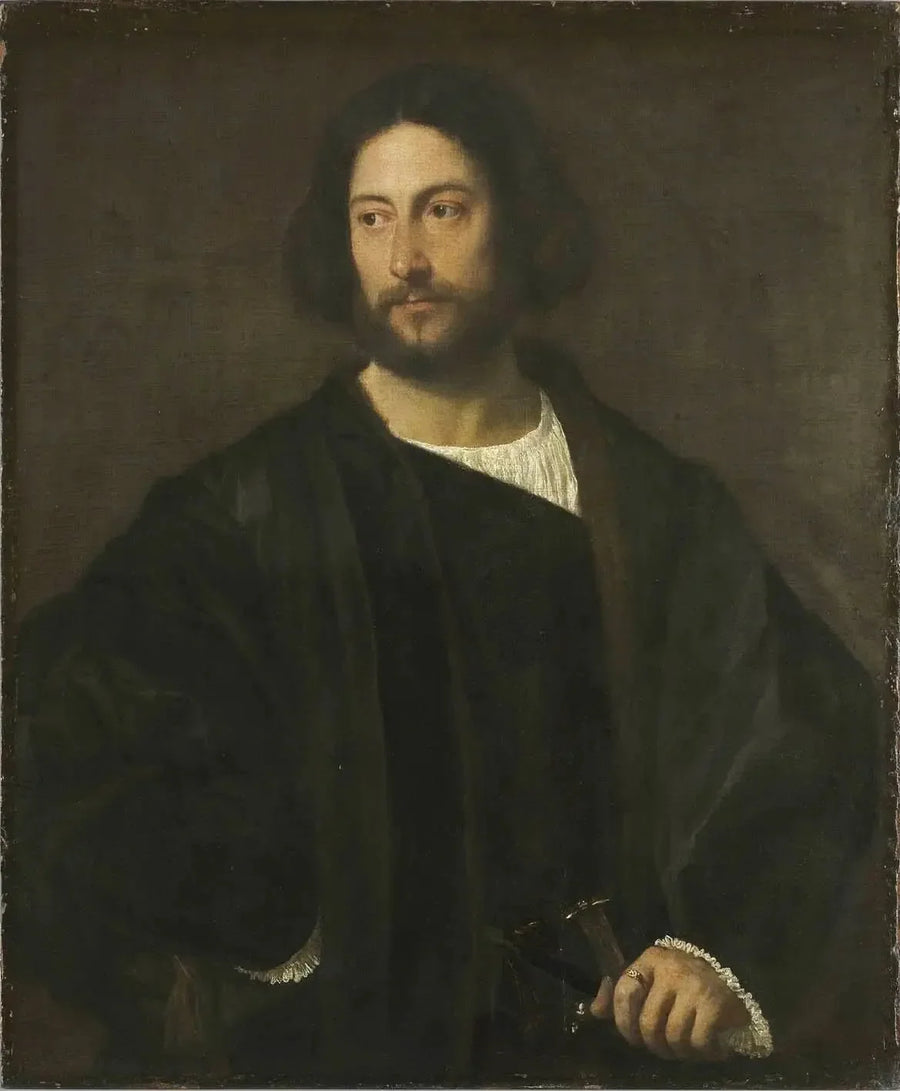 Retrato de un caballero - Tiziano