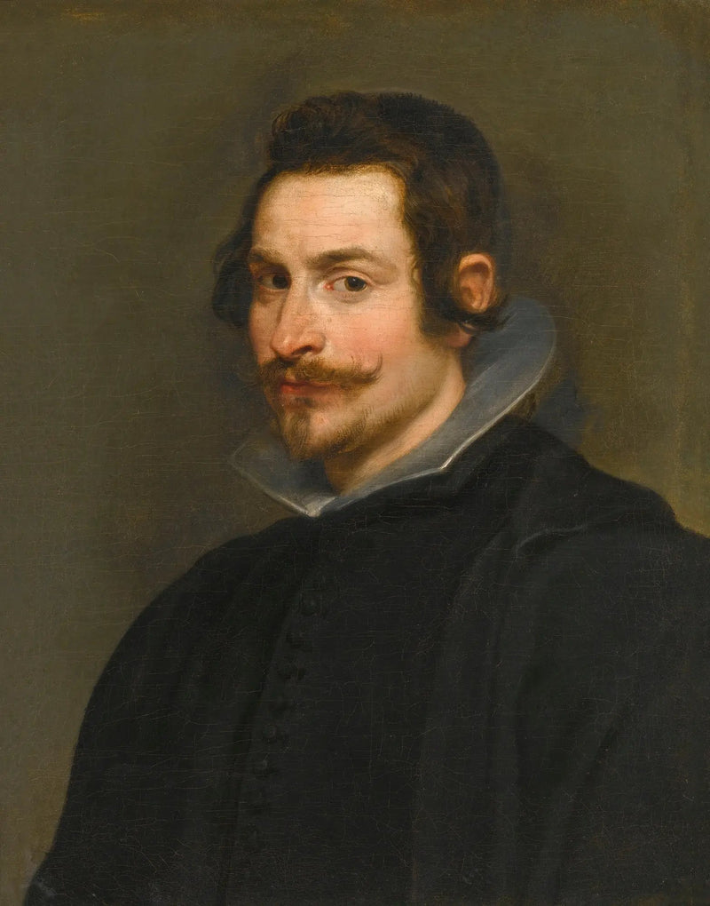 Retrato de un caballero, de medio cuerpo, vestido de negro - Peter Paul Rubens