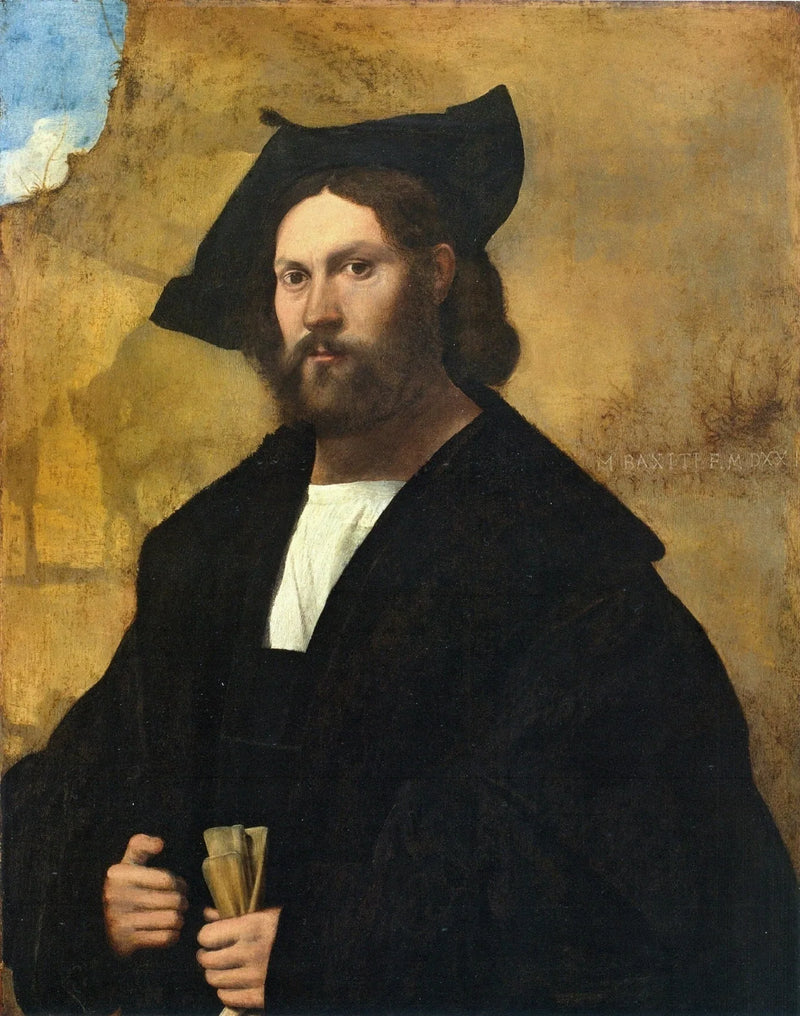 Retrato de un caballero en negro - Marco Basaiti