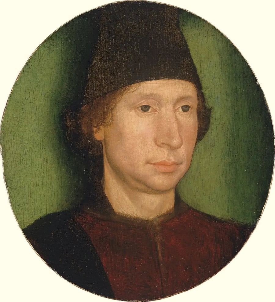 Retrato de un hombre con gorra negra - Hans Memling