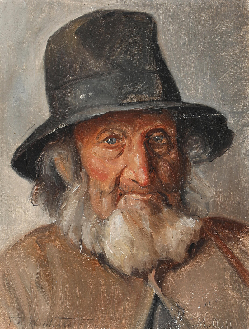 Retrato de un anciano - Michael Peter Ancher