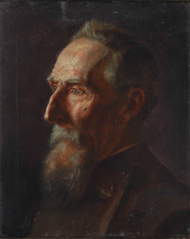 Retrato de un anciano. -Michael Peter Ancher
