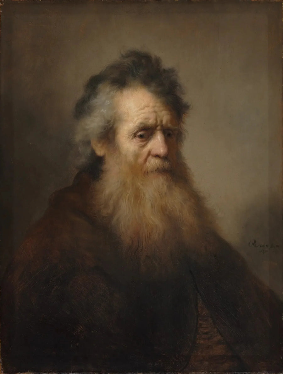 Retrato de un hombre anciano. - Rembrandt