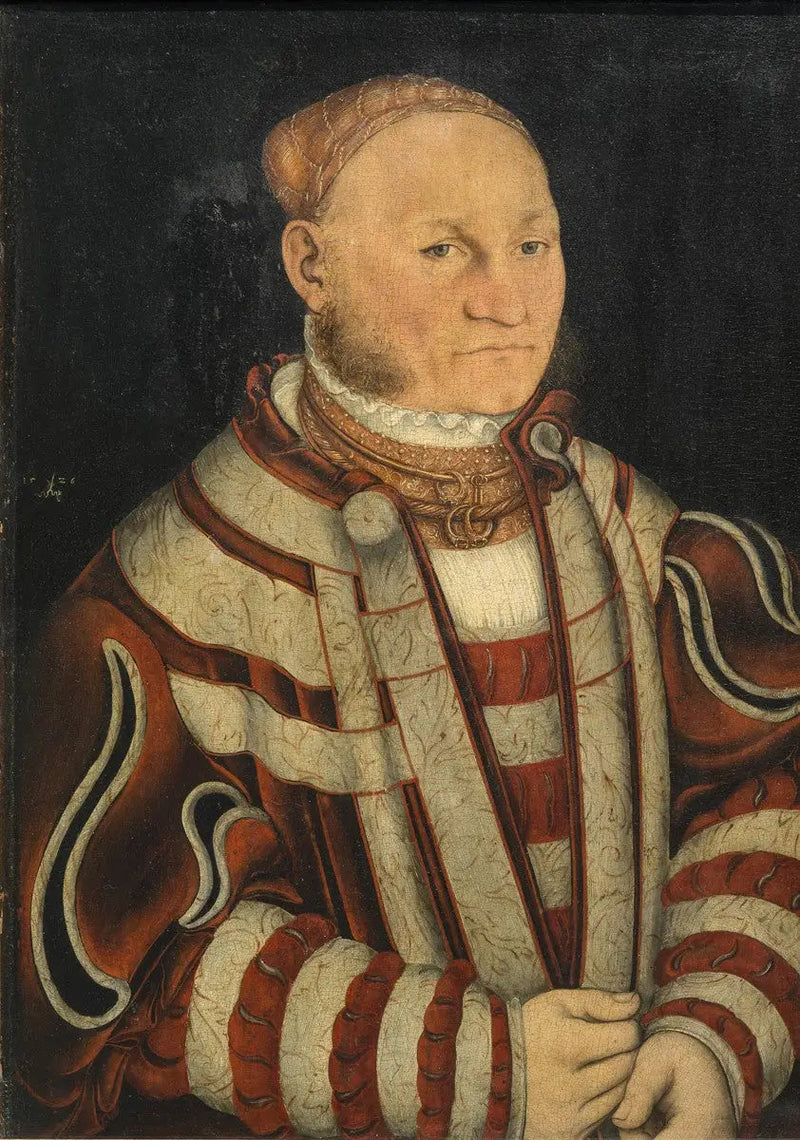 Retrato de un hombre con bigote rojo - Lucas Cranach el Viejo