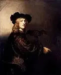 Retrato de un hombre con un halcón - Rembrandt