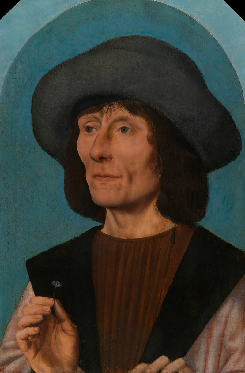 Retrato de un hombre con un clavel rosa - Quentin Metsys