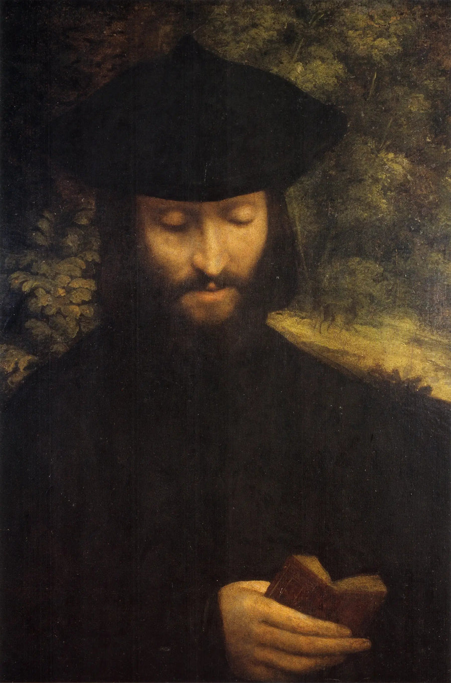 Retrato de un hombre con un libro - Antonio da Correggio