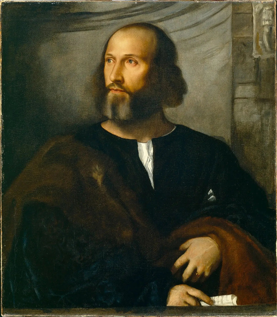 Retrato de un hombre barbudo - Titian